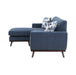 Everton Reversible Sofa Chaise in Blue/Walnut - 8341BL-3SCRV - FAMSA Furniture (TX)