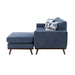 Everton Reversible Sofa Chaise in Blue/Walnut - 8341BL-3SCRV - FAMSA Furniture (TX)
