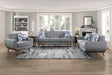 Everton Sofa in Gray/Walnut - 8341GY-3RV - FAMSA Furniture (TX)