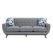 Everton Sofa in Gray/Walnut - 8341GY-3RV - FAMSA Furniture (TX)