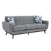 Everton Sofa in Gray/Walnut - 8341GY-3RV - FAMSA Furniture (TX)