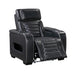 8344BLK-1PWHM Power Reclining Chair with Power Headrest, Cup holder, Storage Arms(Top and Side), Air Massage, Heat, LED Lighting and Charging Ports image
