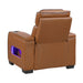 8344BRW-1PWHM Power Reclining Chair with Power Headrest, Cup holder, Storage Arms(Top and Side), Air Massage, Heat, LED Lighting and Charging Ports image