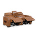 8344BRW-2PWHM POWER DOUBLE RECLINING LOVE SEAT WITH CENTER CONSOLE, POWER HEADRESTS, STORAGE ARMS(TOP AND SIDE) ,CUP HOLDERS, WIRELESS SPEAKERS WITH SUB-WOOFER, AIR MASSAGE, HEAT, LED LIGHTING AND CHARGING PORTS image