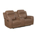 8347BRW-2 Double Reclining Love Seat with Center Console image