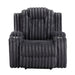 8348DGY-1 Reclining Chair With Cup Holders image