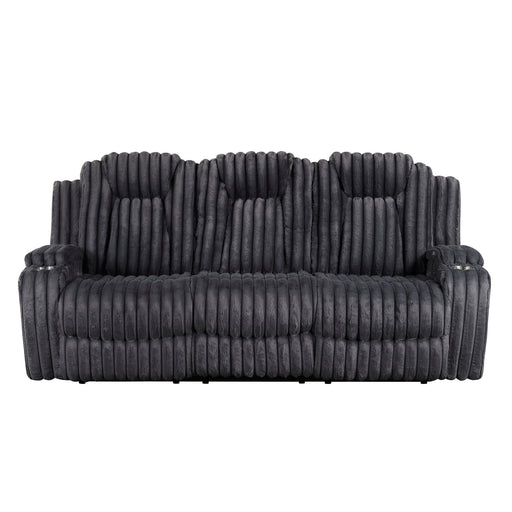 8348DGY-3 Double Reclining Sofa With Cup Holders image