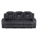 8348DGY-3 Double Reclining Sofa With Cup Holders image