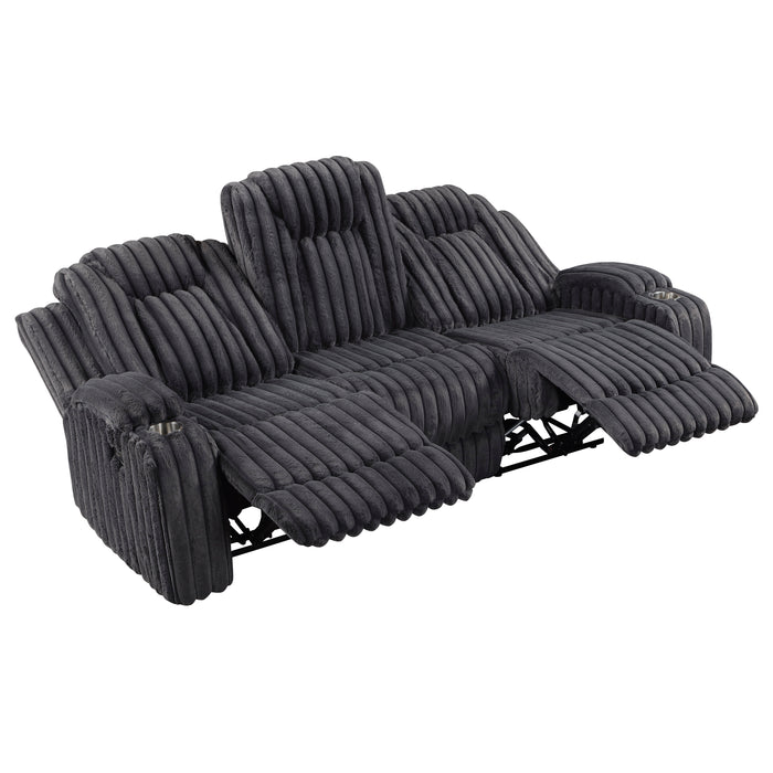 Phyllis Double Reclining Sofa With Cup Holders