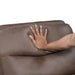 8360BRW-2 Double Glider Reclining Love Seat with Center Console image