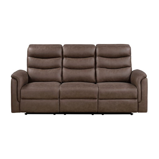 8360BRW-3 Double Reclining Sofa with Drop-down Cup Holders image