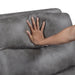 8360GRY-2 Double Glider Reclining Love Seat with Center Console image