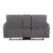 8360GRY-2 Double Glider Reclining Love Seat with Center Console image
