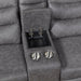 8360GRY-2 Double Glider Reclining Love Seat with Center Console image