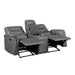 8360GRY-2 Double Glider Reclining Love Seat with Center Console image