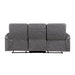 8360GRY-3 Double Reclining Sofa with Drop-down Cup Holders image