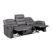8360GRY-3 Double Reclining Sofa with Drop-down Cup Holders image