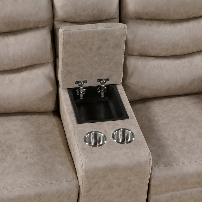 8360TPE-2 Double Glider Reclining Love Seat with Center Console image