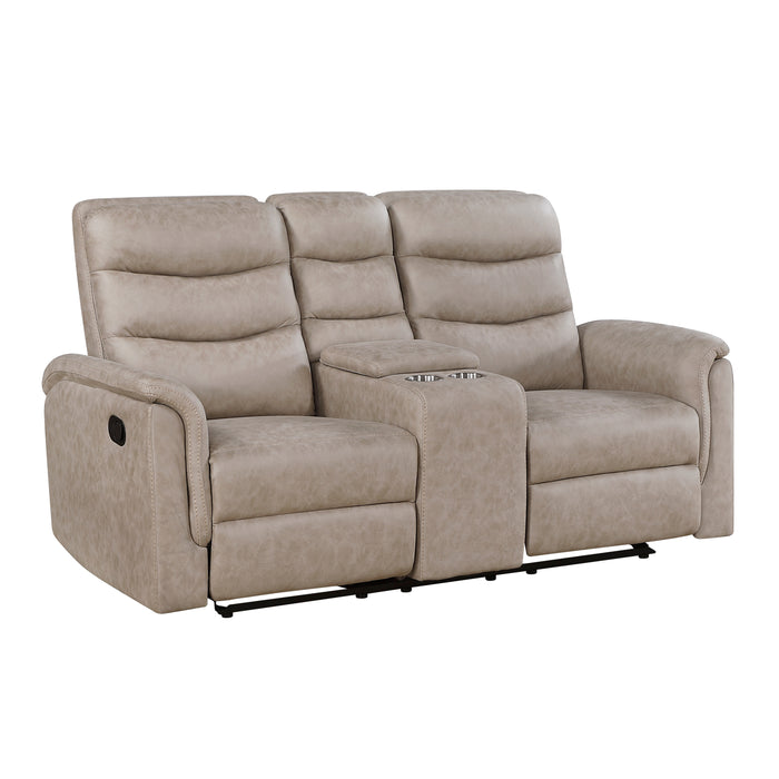 8360TPE-2 Double Glider Reclining Love Seat with Center Console image