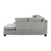 Emilio 2-Piece Reversible Sectional with Chaise in Taupe - 8367TP* - FAMSA Furniture (TX)