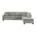 Emilio 2-Piece Reversible Sectional with Chaise in Taupe - 8367TP* - FAMSA Furniture (TX)