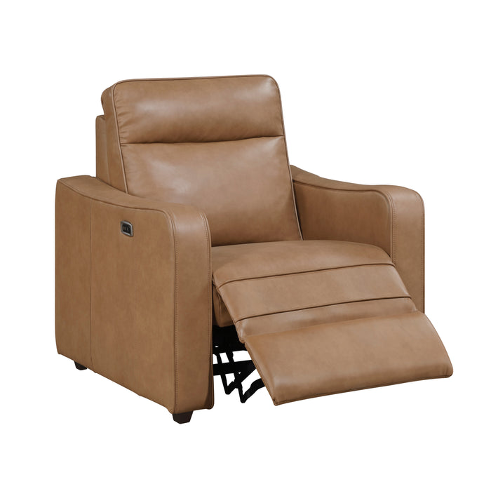 8368BRW-A2PW Power Reclining Chair with Curved Track Arms image