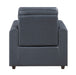 8368NVY-A1PW Power Reclining Chair with Rounded Track Arms image