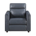 8368NVY-A1PW Power Reclining Chair with Rounded Track Arms image
