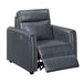 8368NVY-A1PW Power Reclining Chair with Rounded Track Arms image