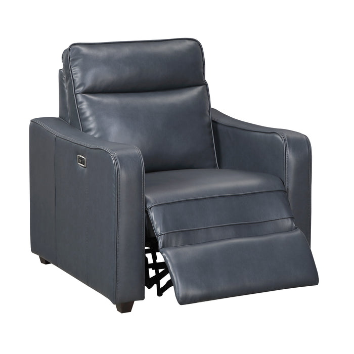 8368NVY-A2PW Power Reclining Chair with Curved Track Arms image