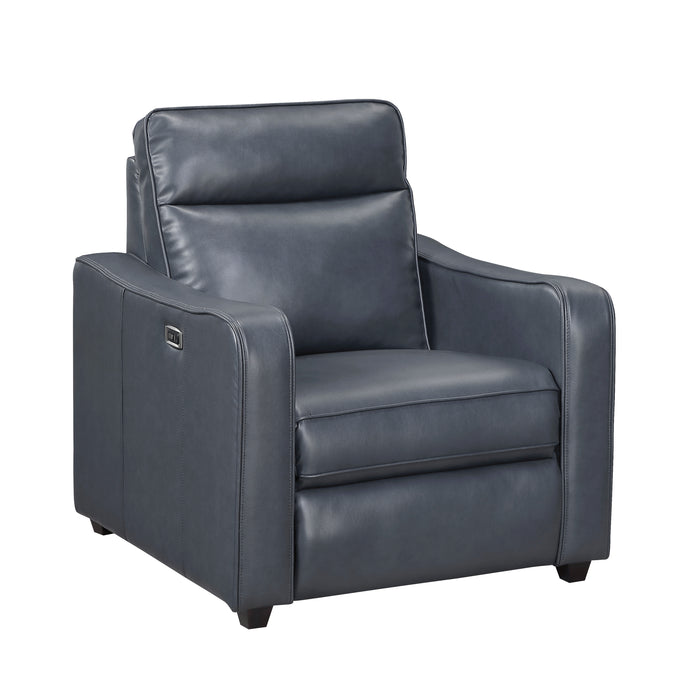 8368NVY-A2PW Power Reclining Chair with Curved Track Arms image