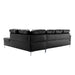 Barrington 3-Piece Sectional with Right Chaise and Ottoman in Black - 8378BLK*3 - FAMSA Furniture (TX)