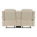8379BEG-2 Double Reclining Love Seat with Center Console and Receptacles image