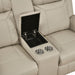 8379BEG-2 Double Reclining Love Seat with Center Console and Receptacles image