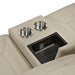 8379BEG-2 Double Reclining Love Seat with Center Console and Receptacles image