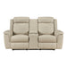 8379BEG-2 Double Reclining Love Seat with Center Console and Receptacles image