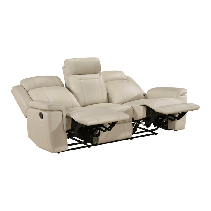 8379BEG-3 Double Reclining Sofa image