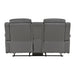 8379DGY-2 Double Reclining Love Seat with Center Console and Receptacles image