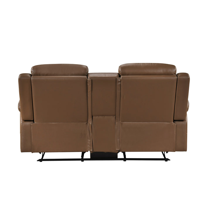 8379TBR-2 Double Reclining Love Seat with Center Console and Receptacles image
