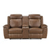 8379TBR-2 Double Reclining Love Seat with Center Console and Receptacles image