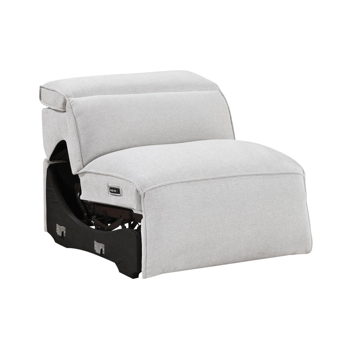 8414GRY-ARPWH Power Reclining Armless Chair with Power Headrest image