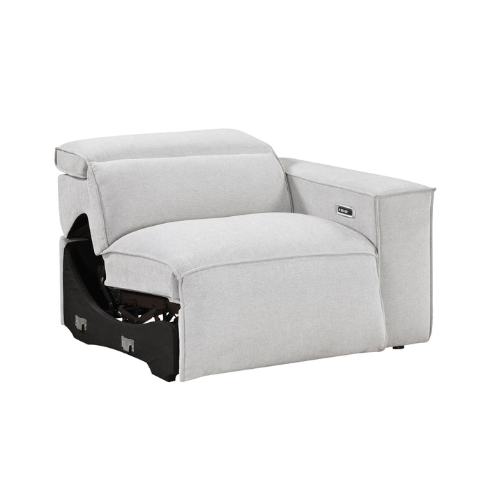 8414GRY-RRPWH Power Right Side Reclining Chair with Power Headrest and Charging Ports image