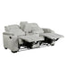 8455GRY-2 Double Reclining Love Seat with Center Console, Wireless Speakers, Storage Arms, Cup holders and LED image