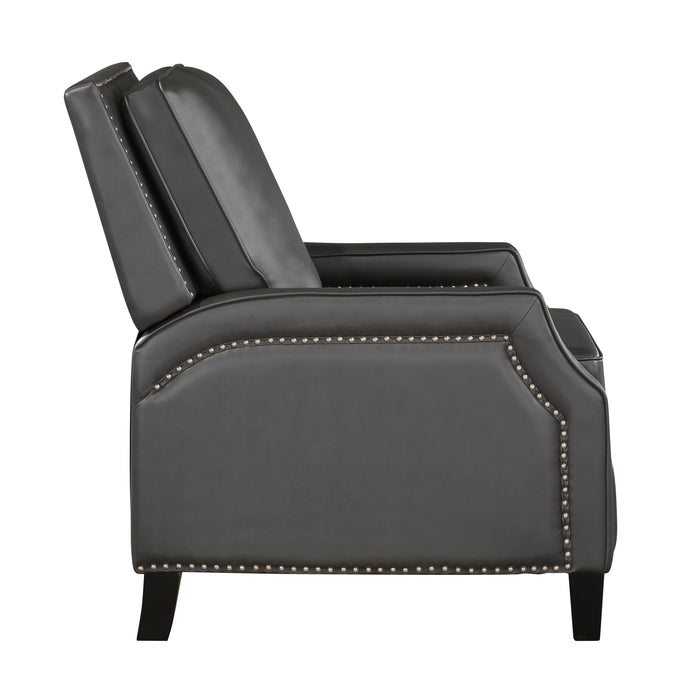 Berenson Push Back Reclining Chair in Gray - 8504GRY-1 - FAMSA Furniture (TX)
