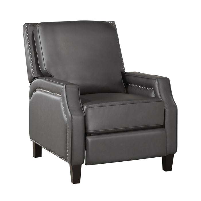 Berenson Push Back Reclining Chair in Gray - 8504GRY-1 - FAMSA Furniture (TX)