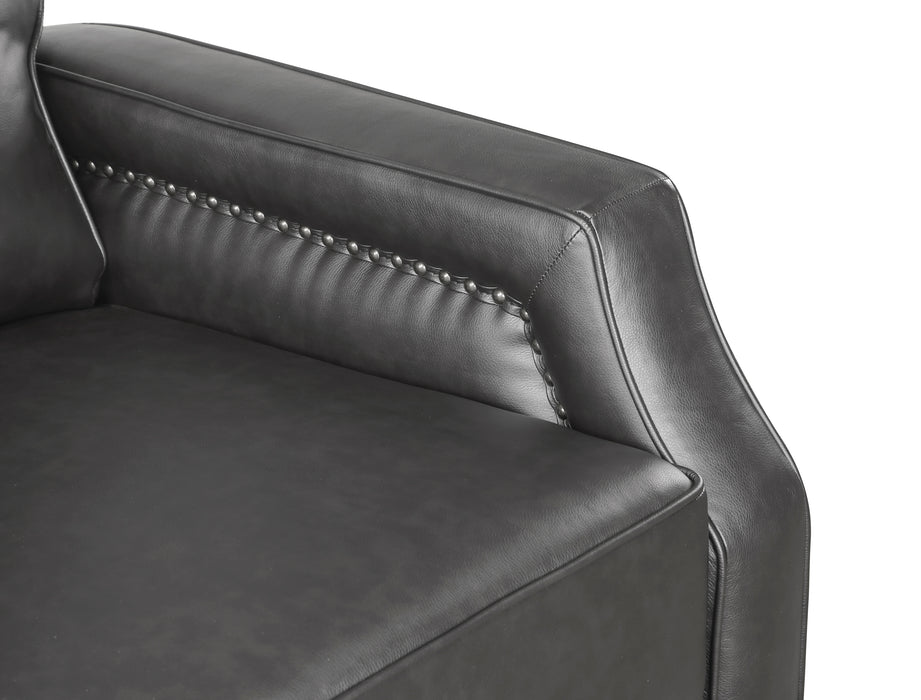 Berenson Push Back Reclining Chair in Gray - 8504GRY-1 - FAMSA Furniture (TX)
