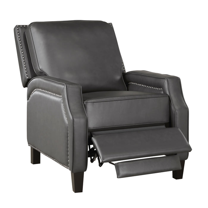 Berenson Push Back Reclining Chair in Gray - 8504GRY-1 - FAMSA Furniture (TX)