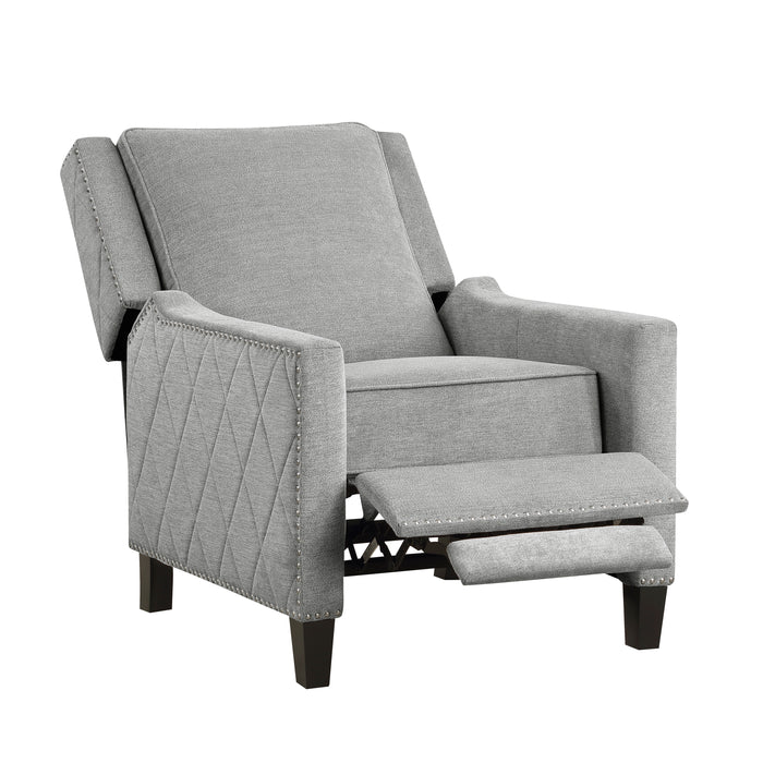 Banks Push Back Reclining Chair in Gray - 8505GY-1 - FAMSA Furniture (TX)