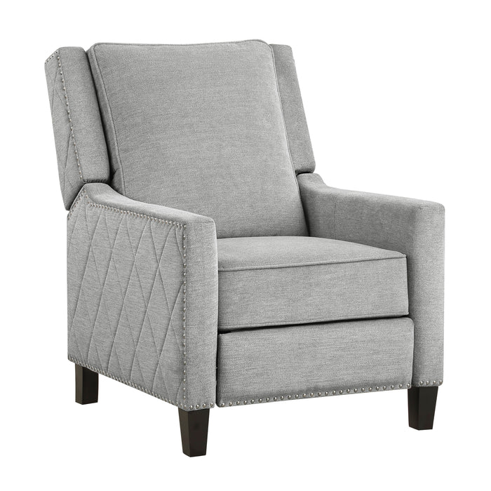 Banks Push Back Reclining Chair in Gray - 8505GY-1 - FAMSA Furniture (TX)