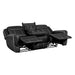 8516BK-3 Double Reclining Sofa with Center Drop-Down Cup Holders,Storage Pouch, Receptacles and USB Ports image